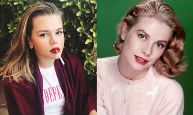 comparison image of Camille and Grace Kelly