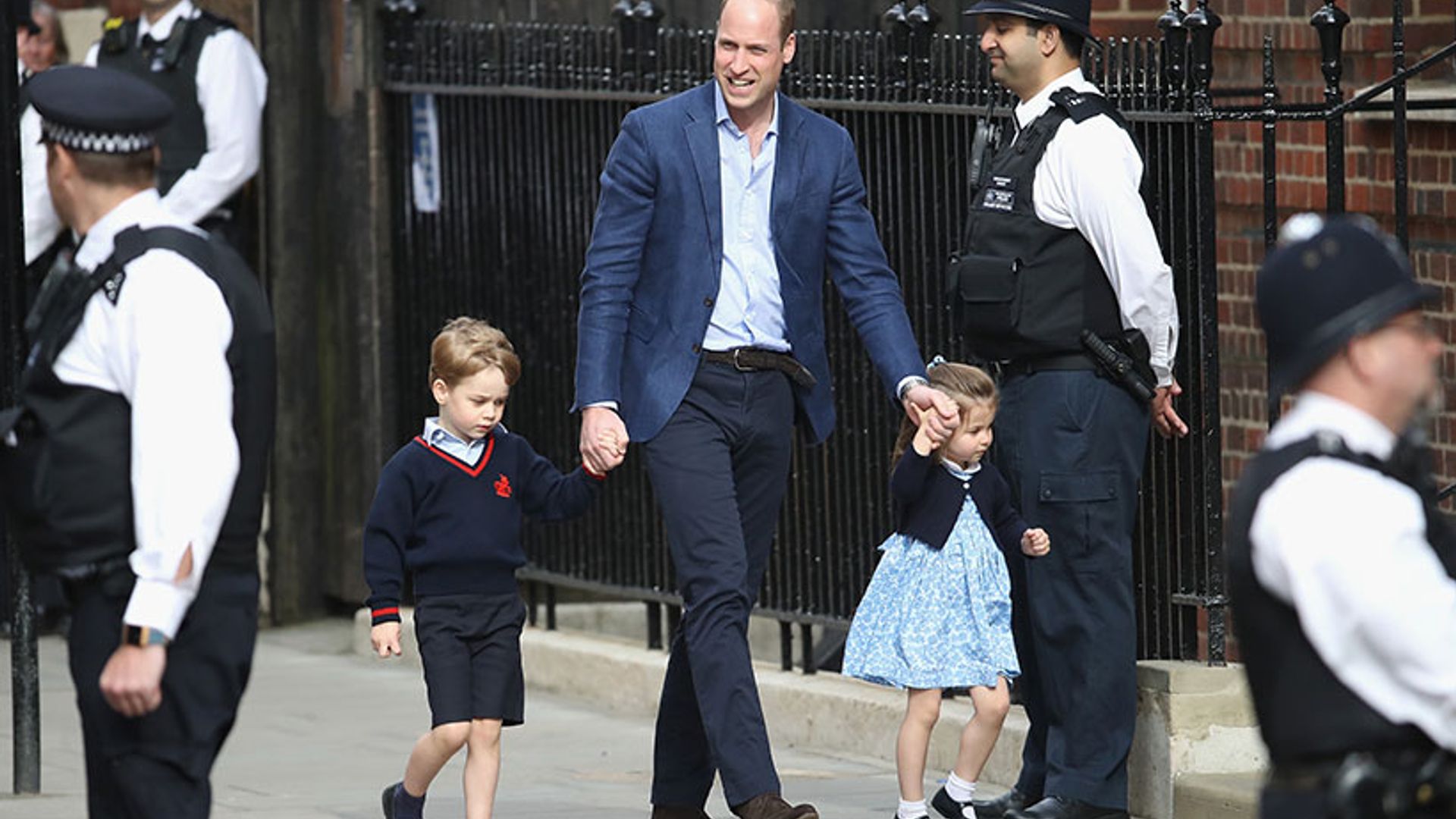 princess charlotte and prince george meet new brother