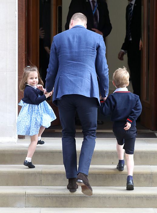 princess charlotte and george at the lindo wing