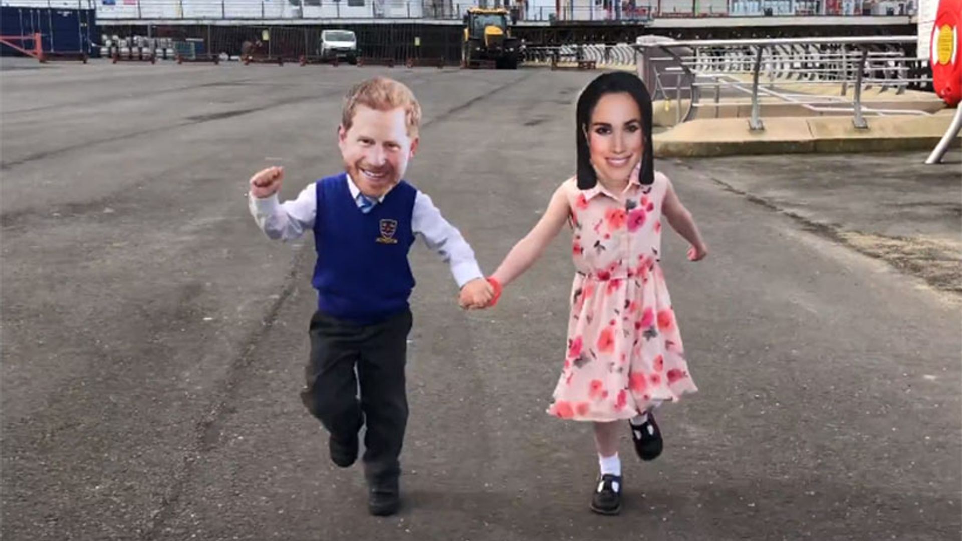 Little version of Prince Harry and Meghan Markle