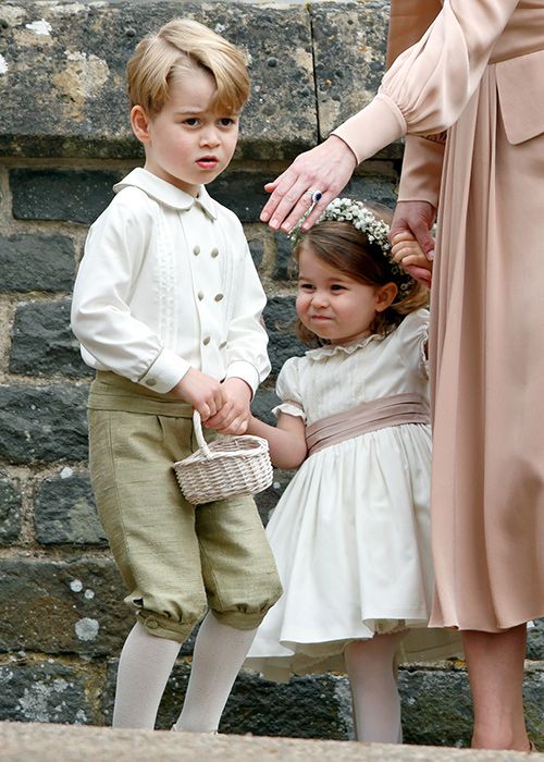 prince george and princess charlotte at pippa middleton wedding