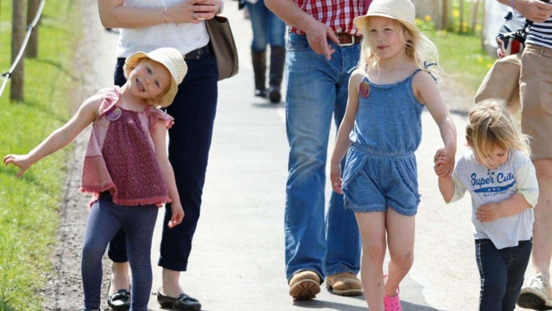 Queen Elizabeth's great-granddaughters dress down for a play date
