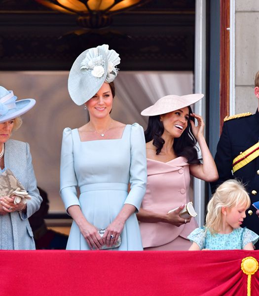 kate middleton and meghan markle at trooping the colour