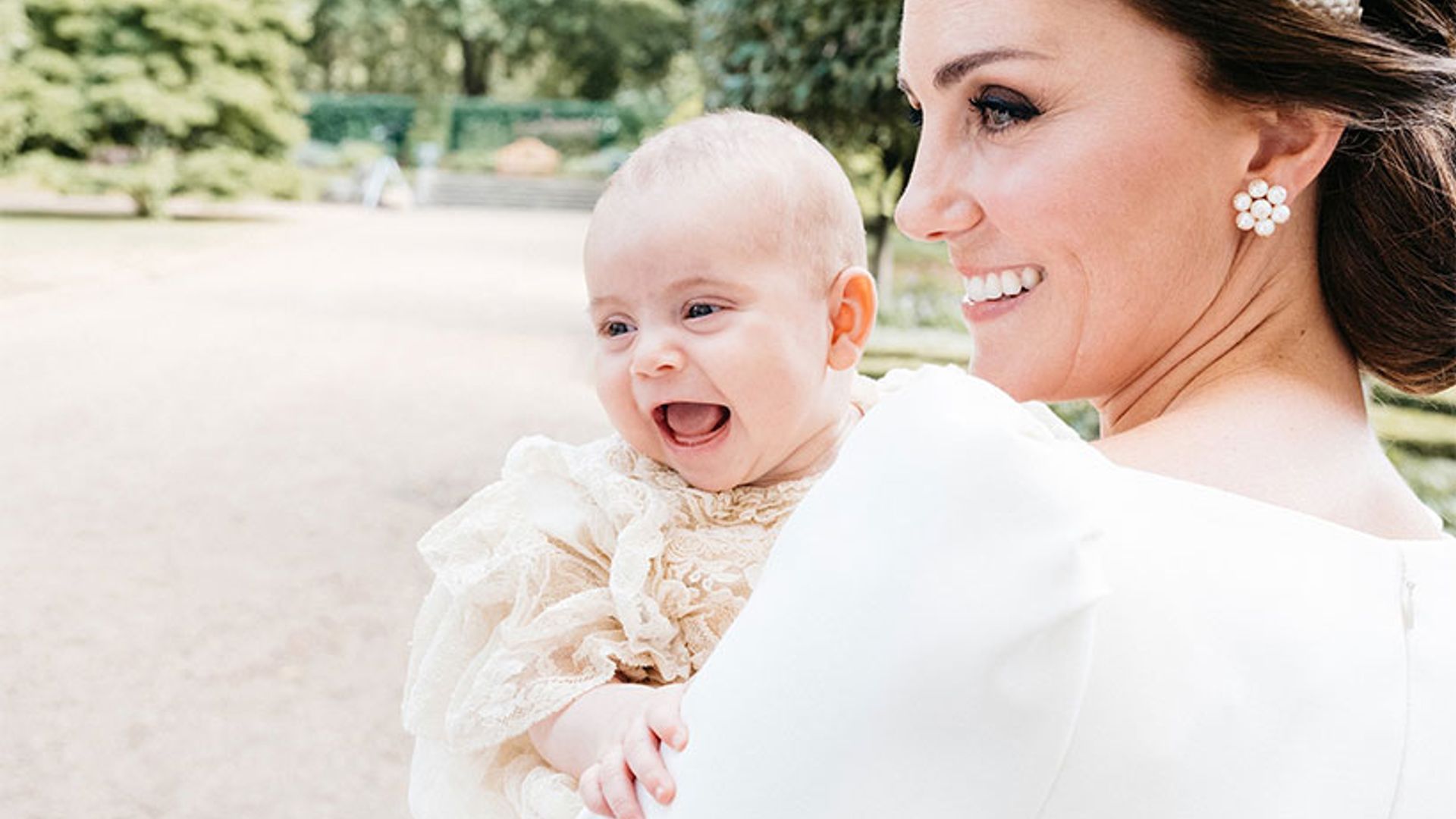 Prince Louis stars in new christening photo and we can&#39;t get over his smile! | HELLO!