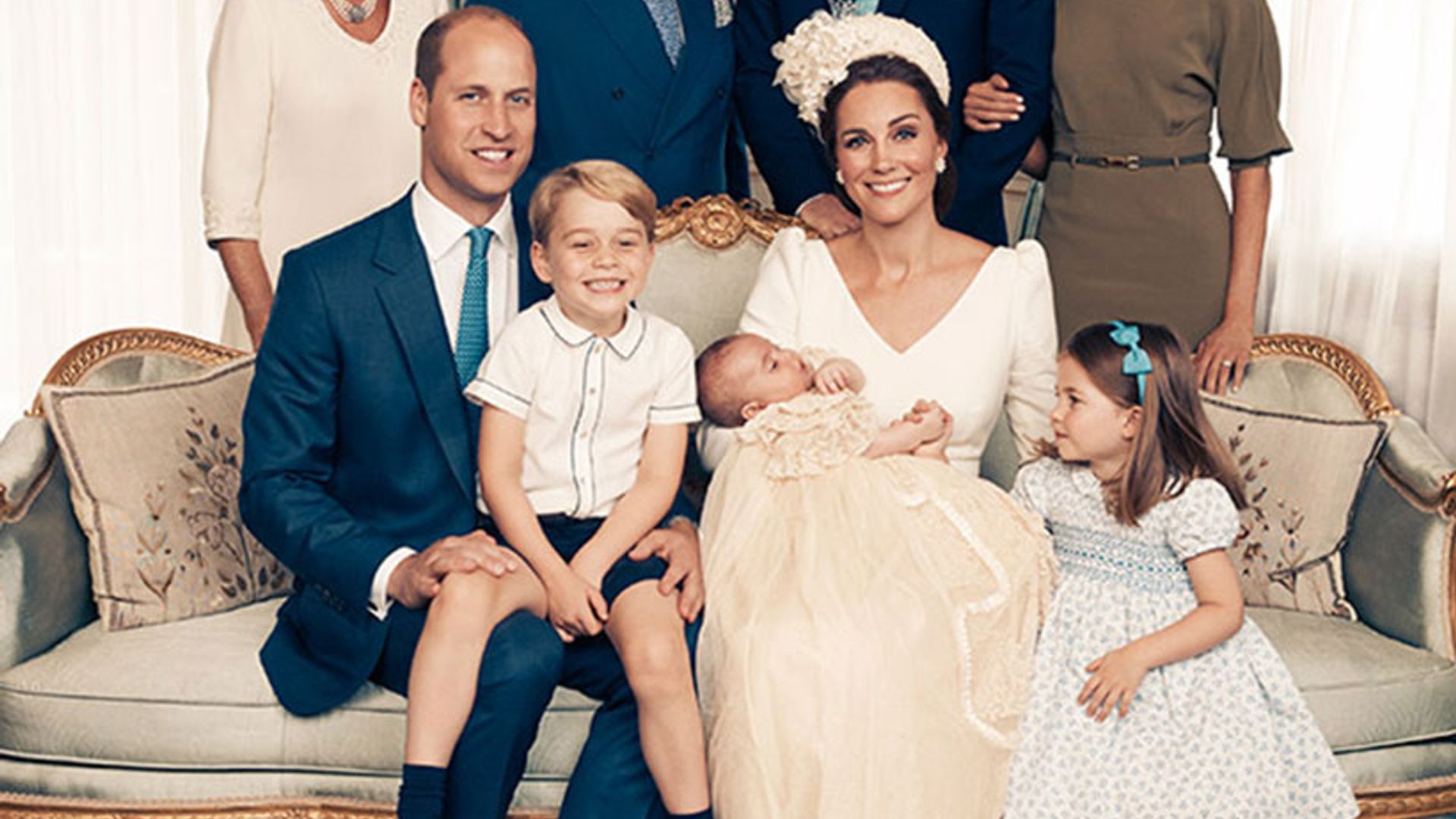 The Queen makes appearance with royal family in Prince Louis&#39; christening photos – did you ...