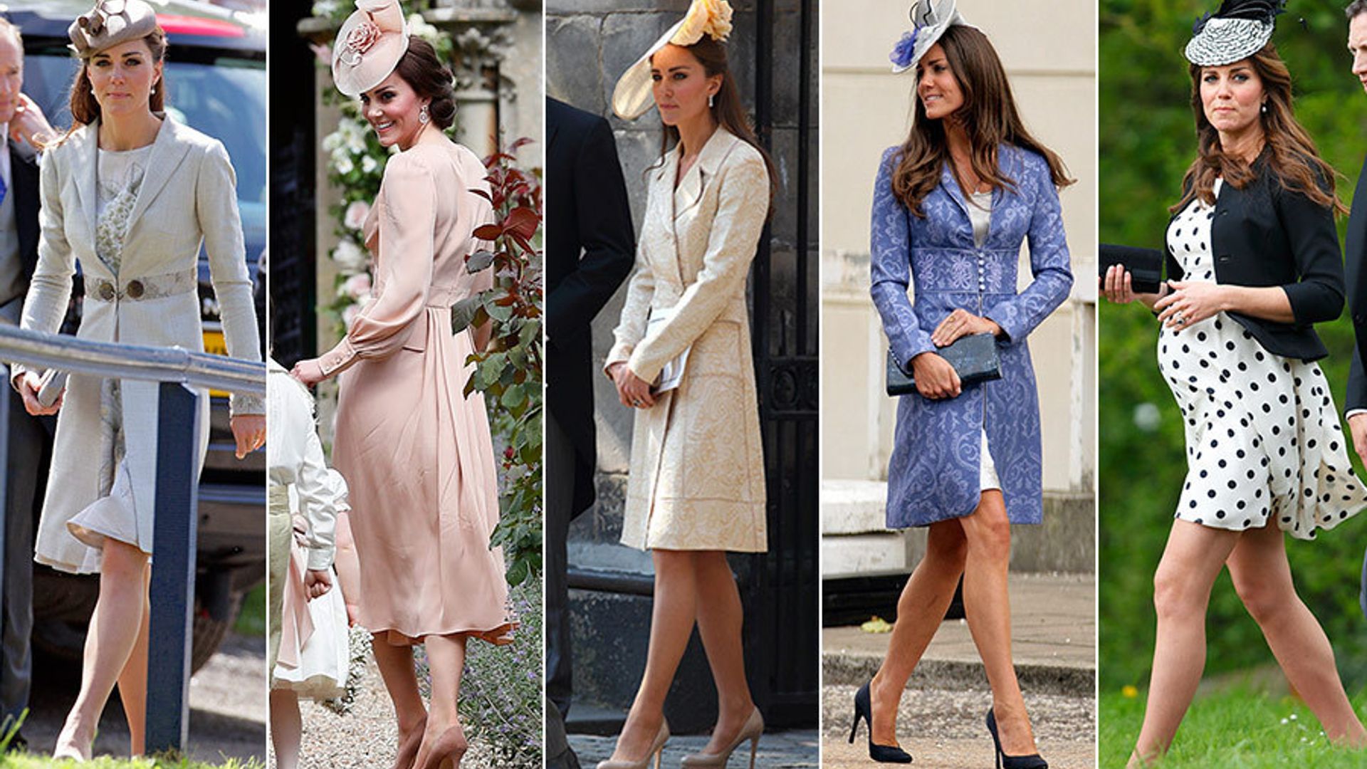 All of Duchess Kate's best wedding guest looks
