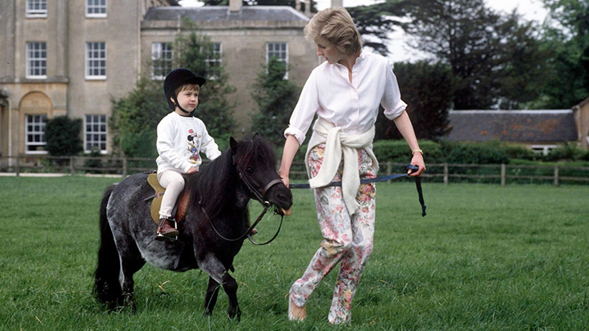 See which young royal has been pictured horse riding for the first time