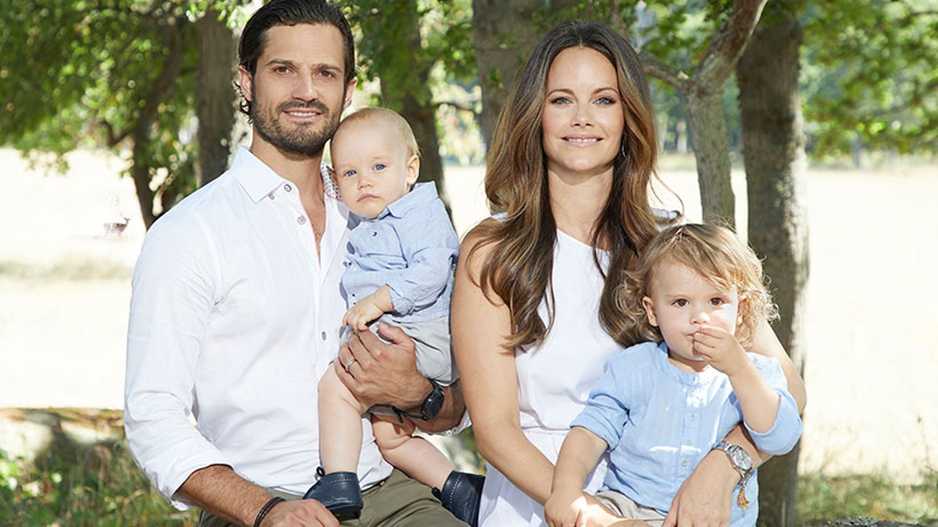 Swedish royal family release sweet pictures to mark Prince Gabriel's first birthday