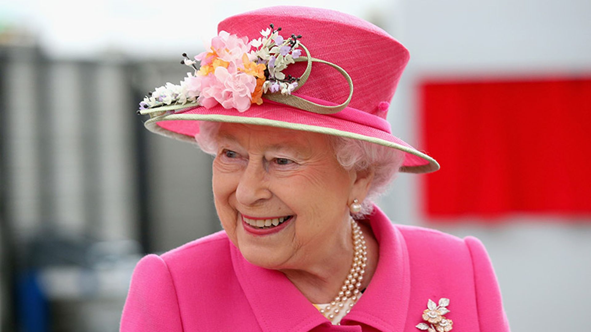 Queen Elizabeth II smiling 