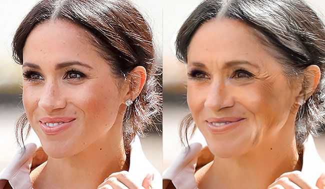 https://www.hellomagazine.com/imagenes/royalty/2018090461916/how-kate-middleton-meghan-markle-would-look-like-when-60/0-293-861/meghan-markle-before-and-after-z.jpg