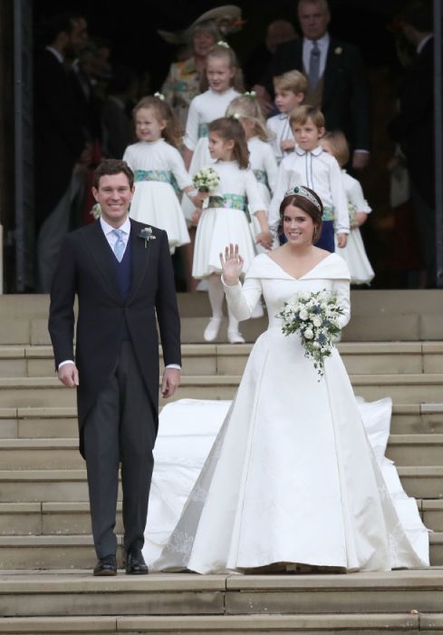 Princess Eugenie's wedding dress: the photos, designer and bridal accessories | HELLO!