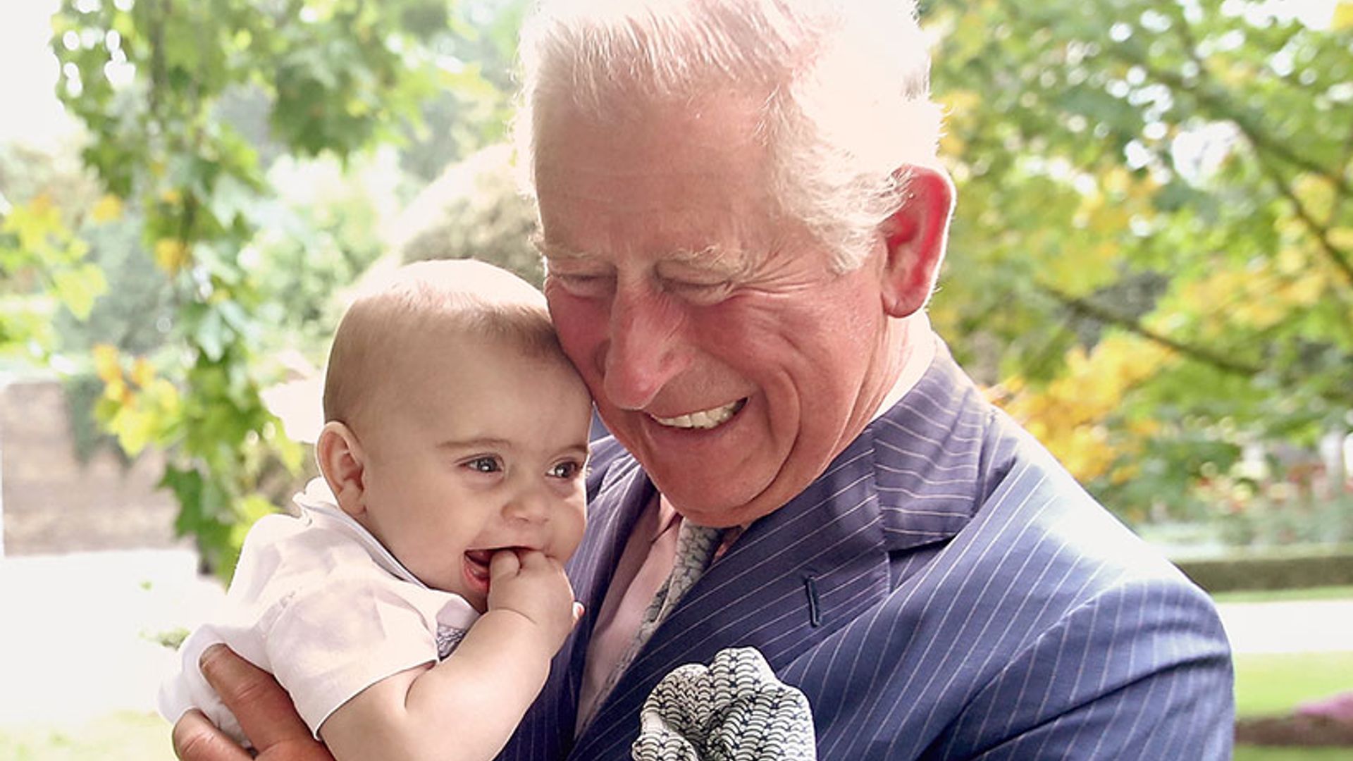 Adorable Prince Louis plays with grandfather Prince Charles in new photos – see album