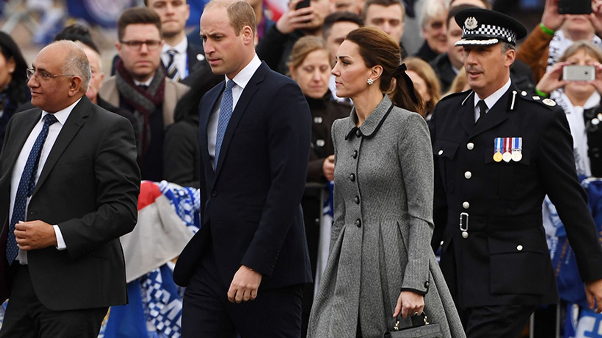 Prince William and Kate Middleton pay respect to Leicester City owner Vichai Srivaddhanaprabha - all the photos