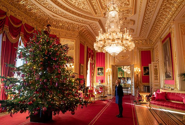 See the stunning Christmas tree at Meghan Markle and Kate Middleton's palace home | HELLO!