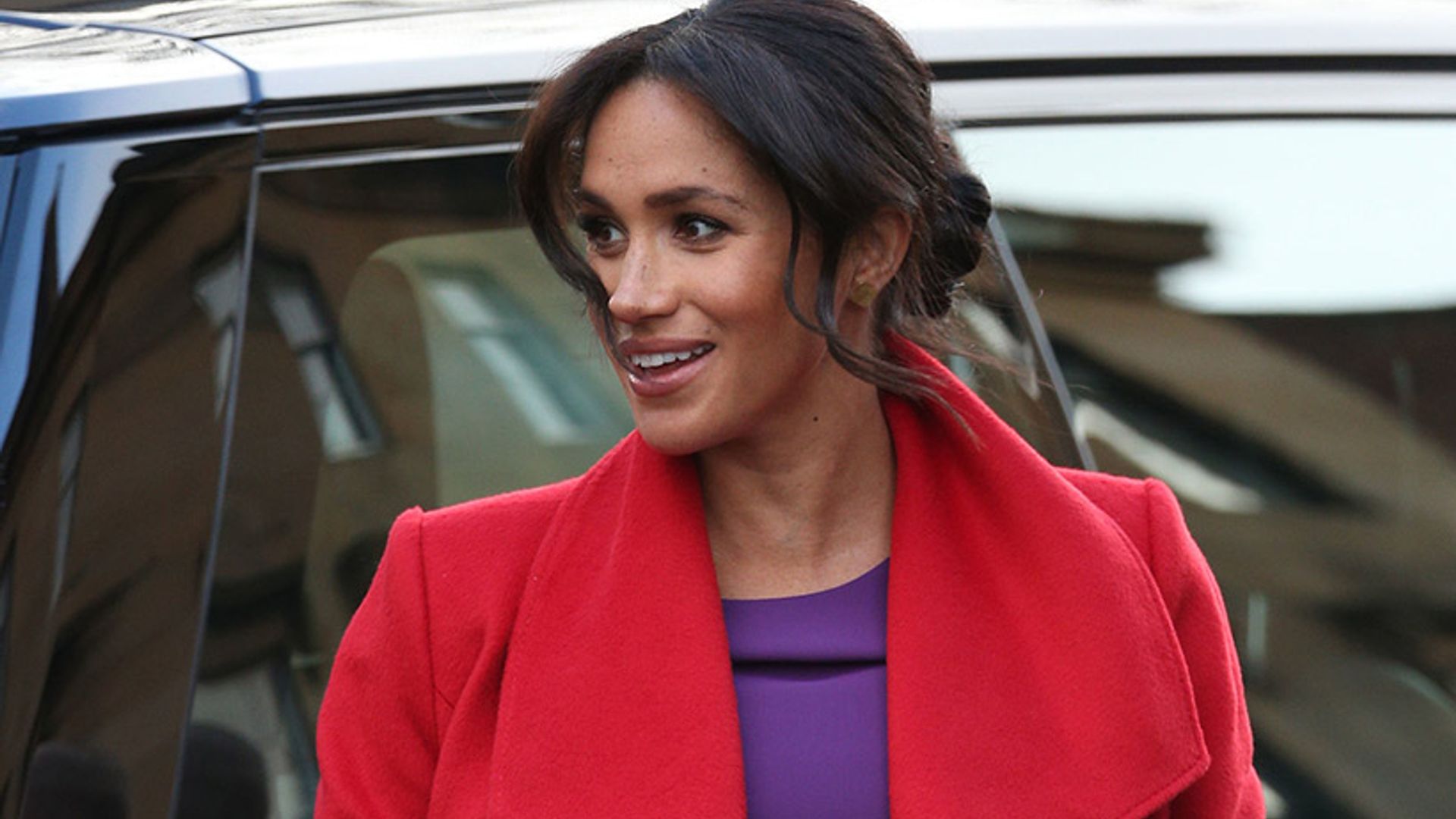 Meghan Markle and baby bump make bright appearance in Birkenhead – best photos 
