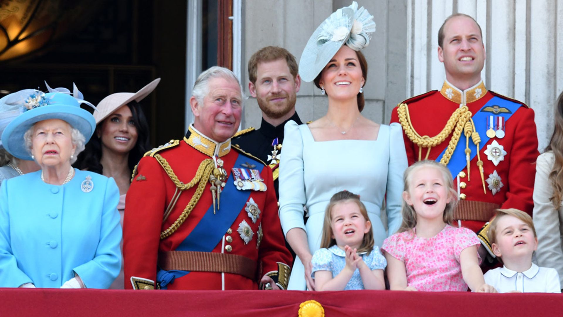 royal family at trooping the colour