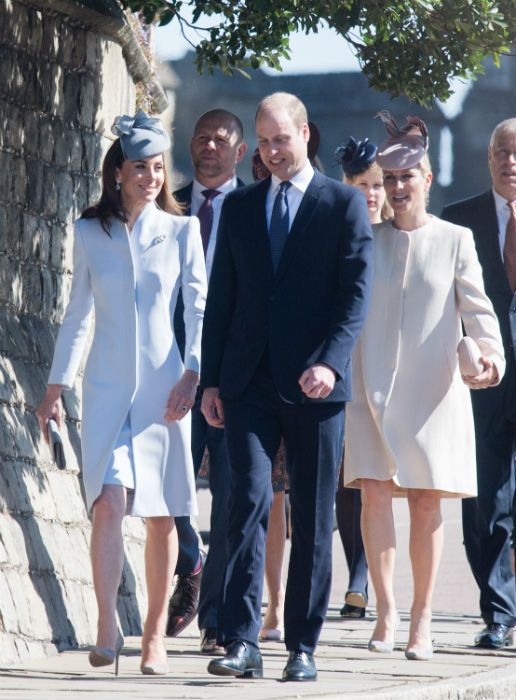 Image result for Kate Middleton joins Prince William and Prince Harry at the Queen's birthday Easter service - best photos