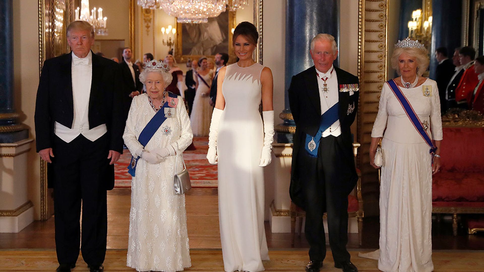 Znalezione obrazy dla zapytania duchess kate State banquet trump