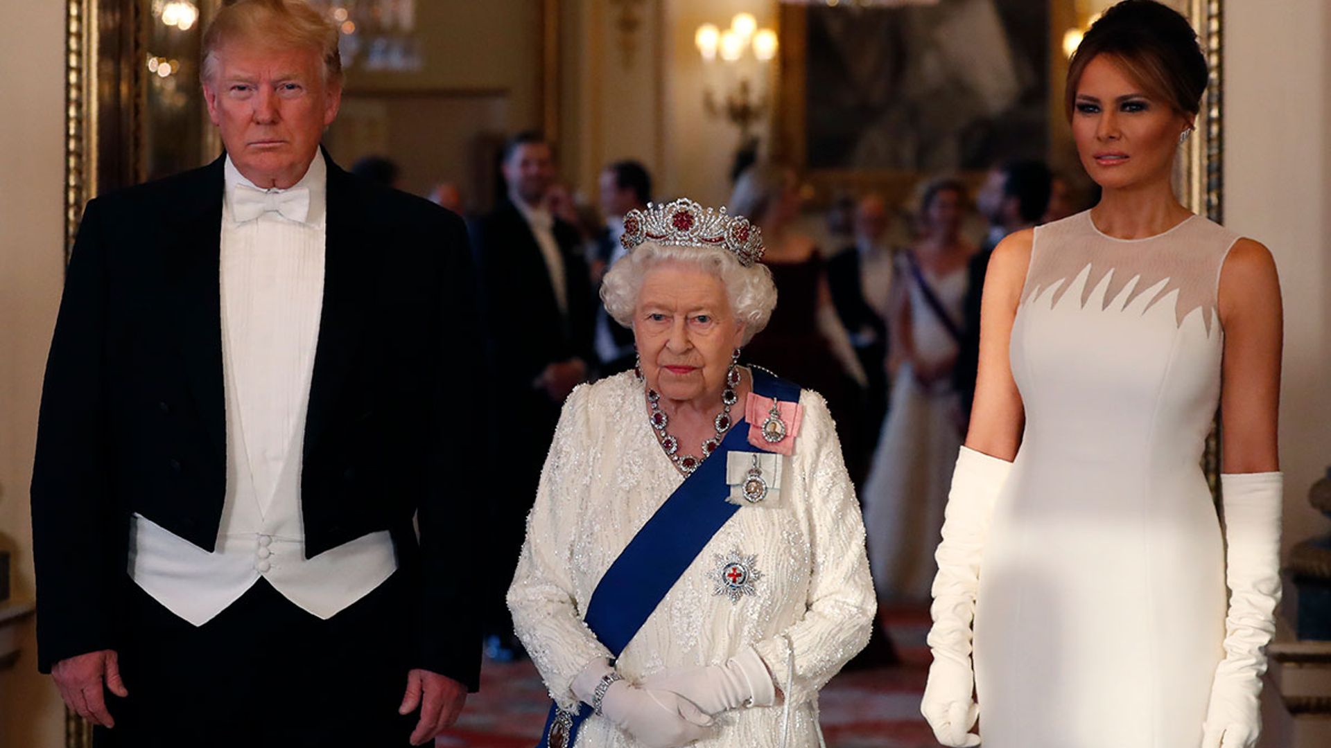 The Queen unfazed by Donald Trump's breach of protocol - see the picture