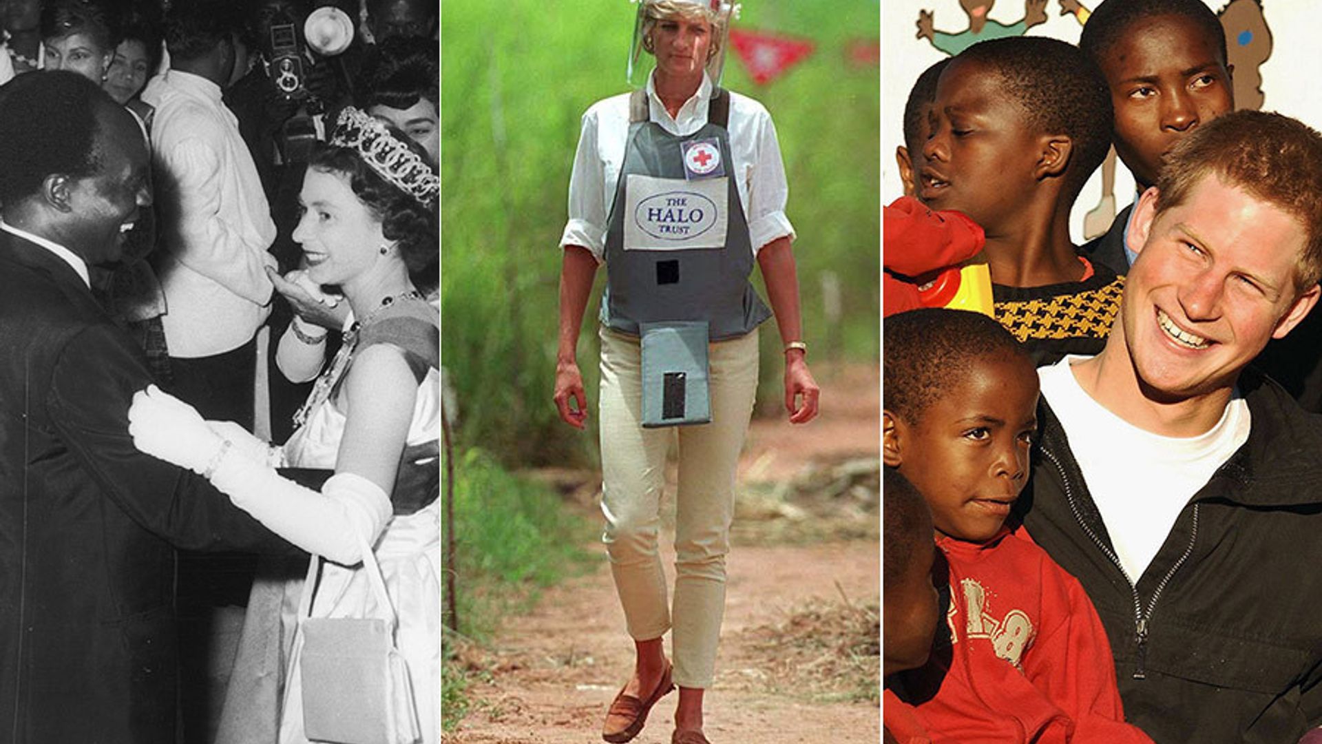 The Royal Family in Africa: A look back at previous trips to the continent, from the Queen to Princess Diana