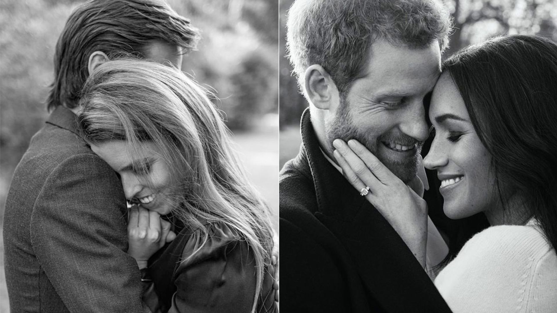 beatrice and meghan engagement pictures compared