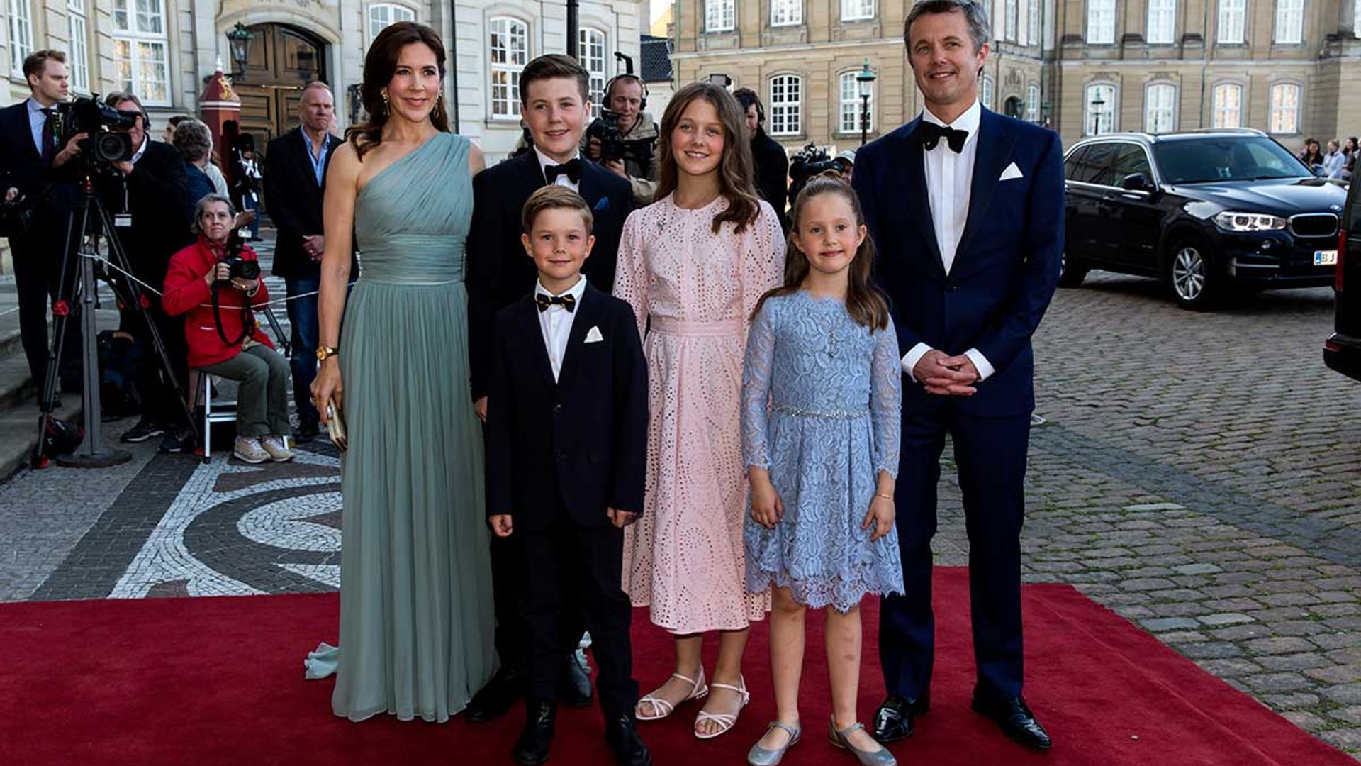 Princess Mary of Denmark takes inspiration from Kate Middleton with birthday portrait of twins