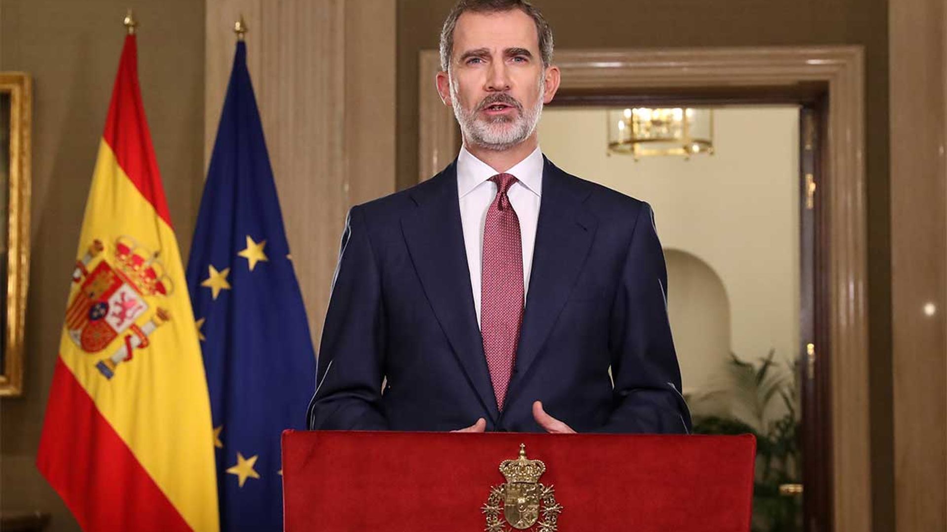 King Felipe of Spain urges nation to stay strong and expresses sympathy during coronavirus crisis
