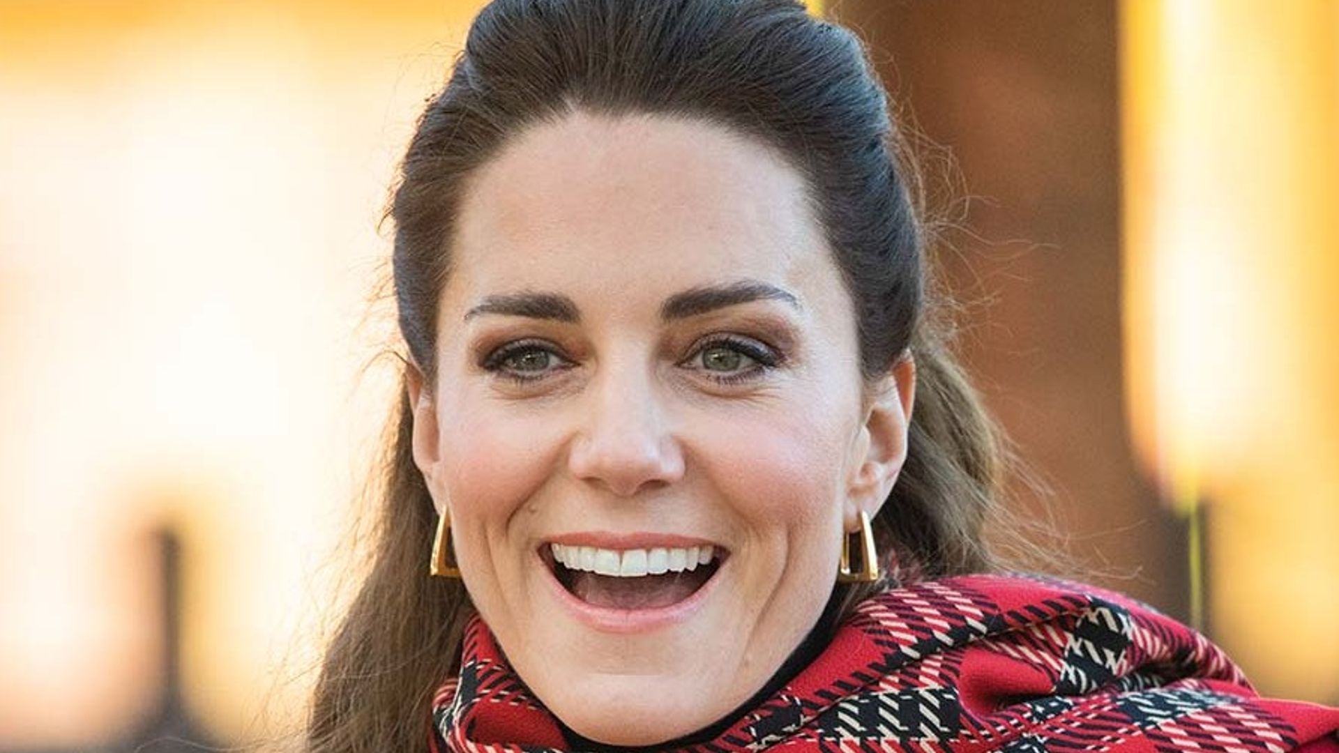 Duchess Kate showcases sophisticated half updo on second day of the royal train tour