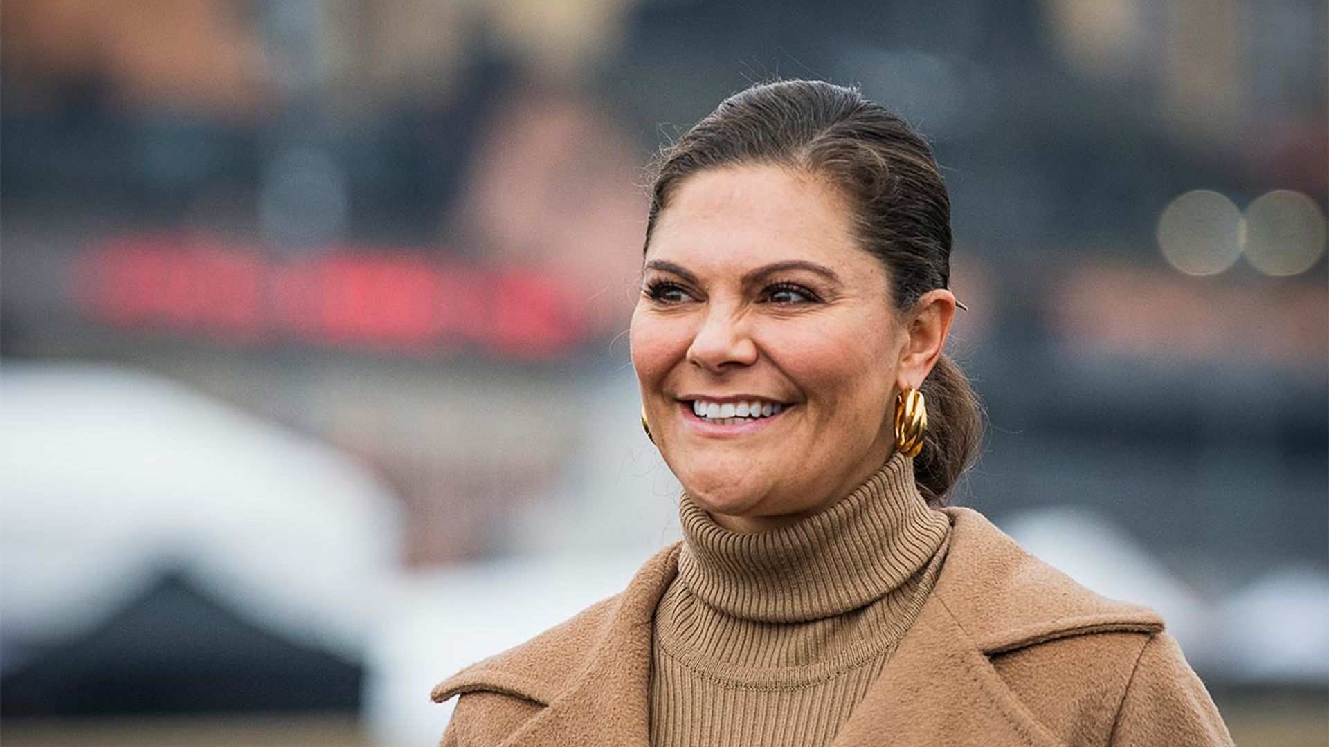 Crown Princess Victoria's puppy makes cute cameo in the snow