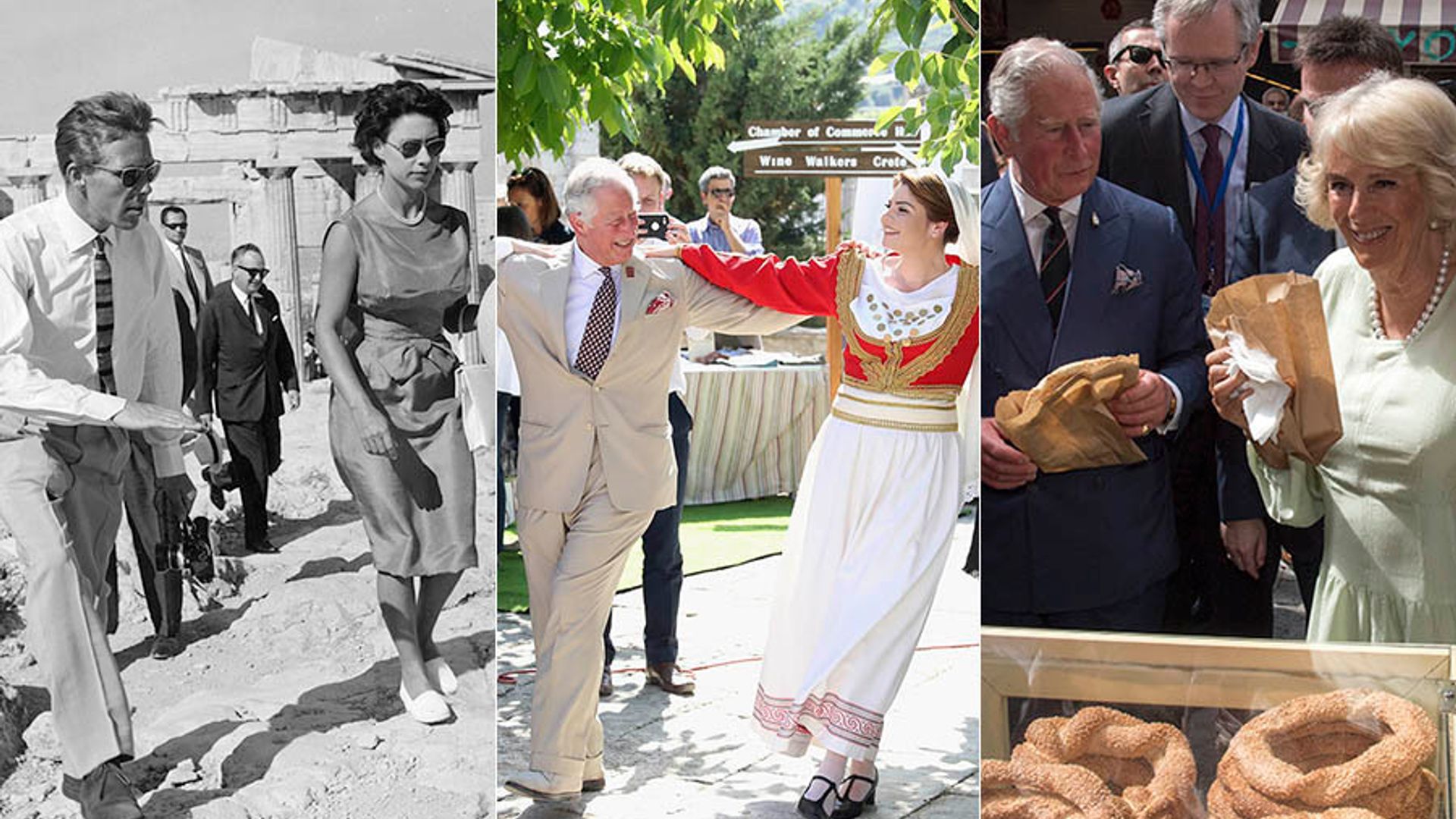 Royals in Greece throughout the years, from Prince Charles and Camilla to European royals