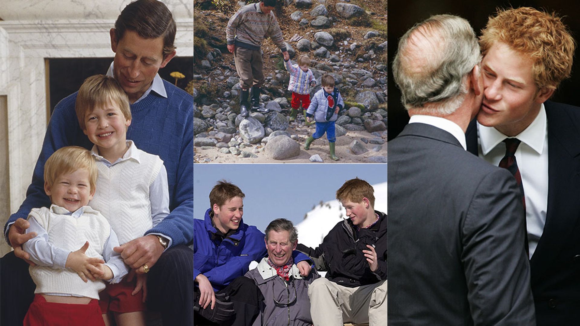 16 photos that show Prince Charles' close fatherly bond with his sons