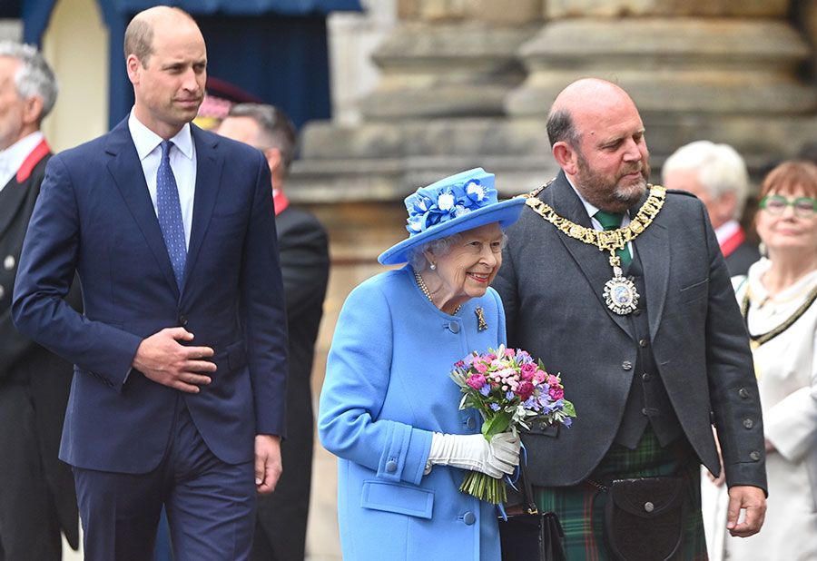 The Queen joined by Prince William as she arrives in Scotland - best photos