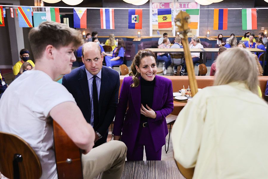 Prince William and Kate Middleton meet students in Northern Ireland after red carpet appearance - best photos