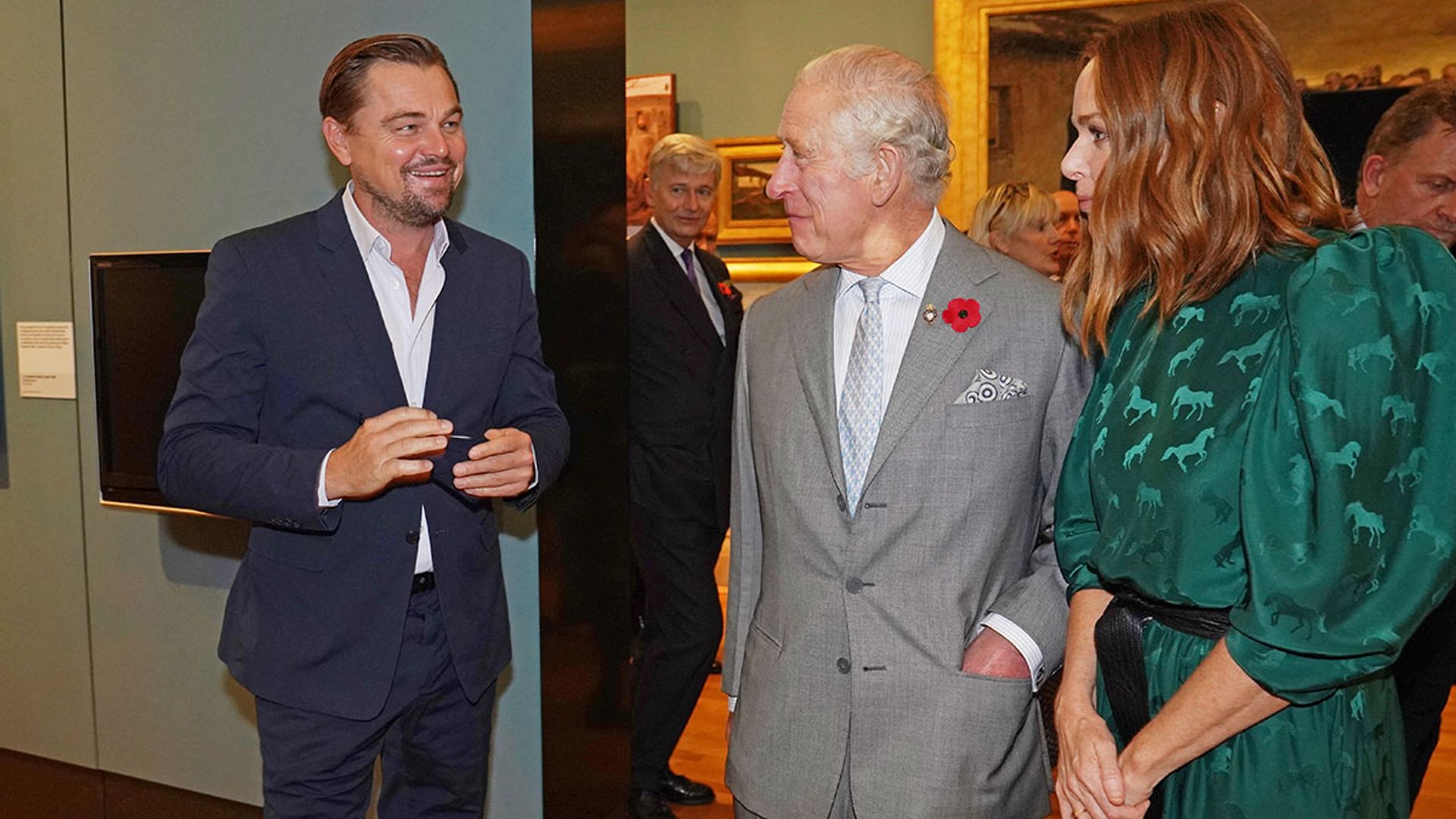 Prince Charles meets Leonardo DiCaprio at Stella McCartney's exhibition for COP26