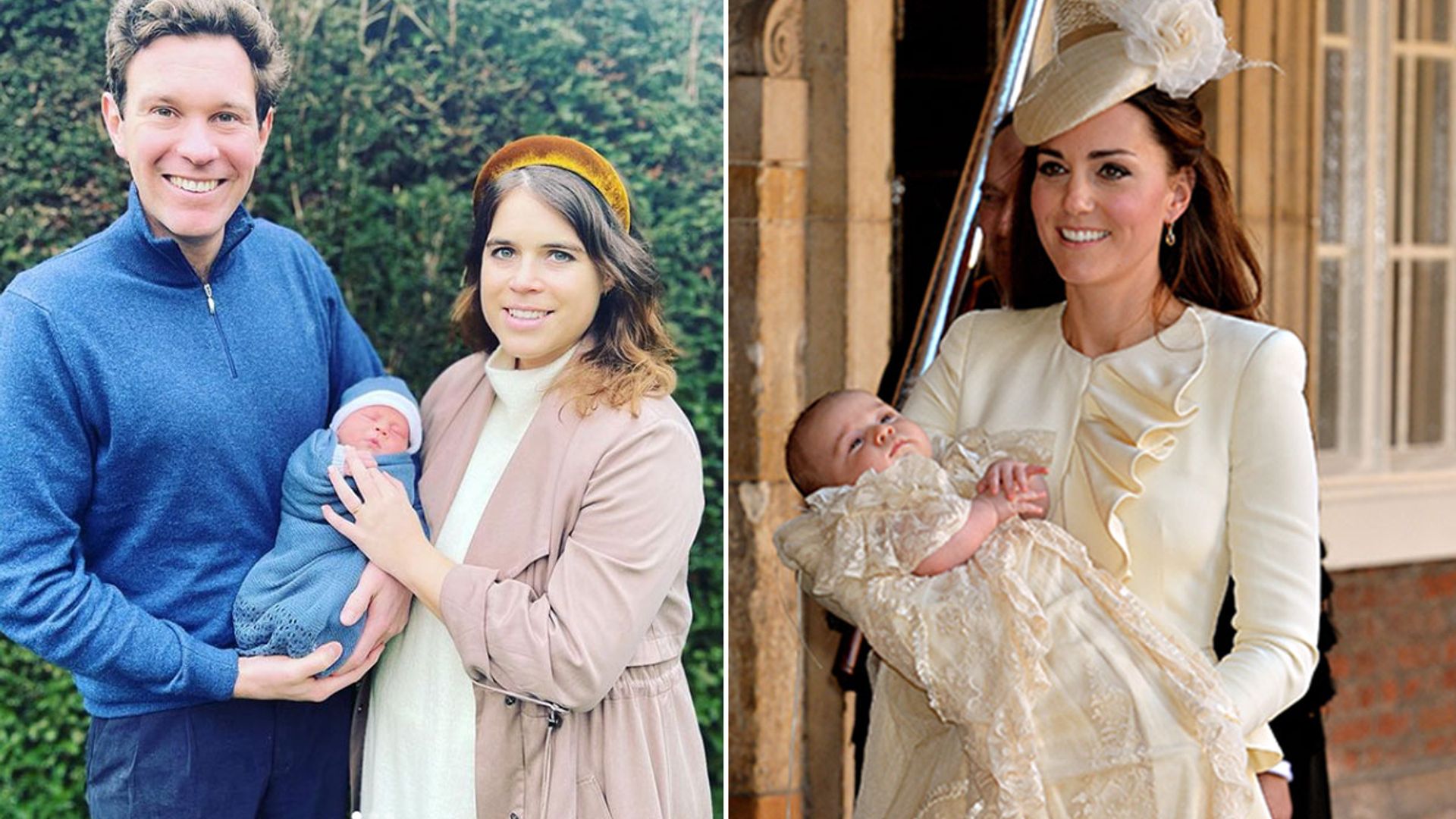 Did royal babies August Brooksbank and Lucas Tindall wear the traditional christening gown?