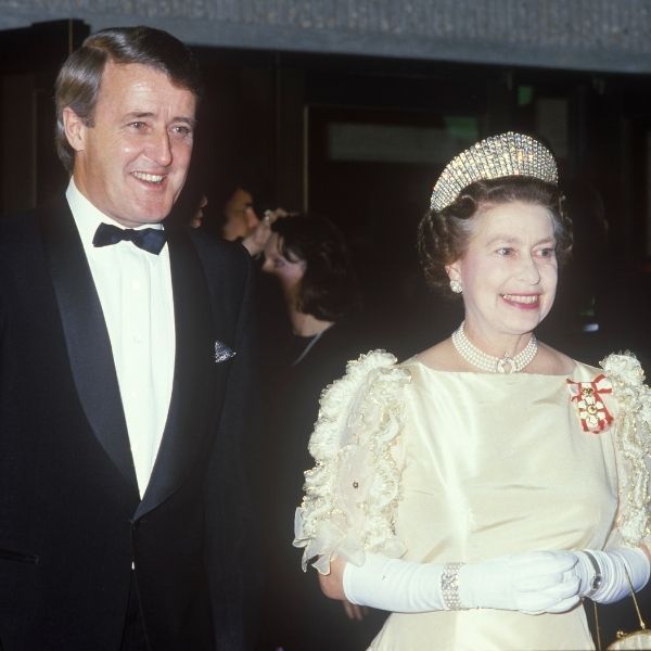 Brian Mulroney and the Queen in 1984