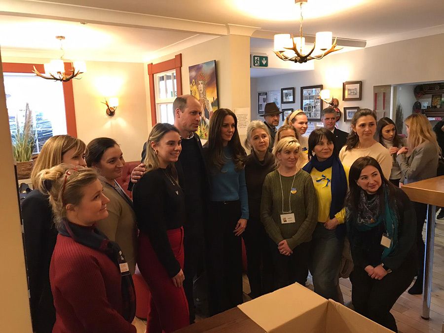 Duke And Duchess Of Cambridge Pack Aid Boxes For Ukraine During Emotional Visit