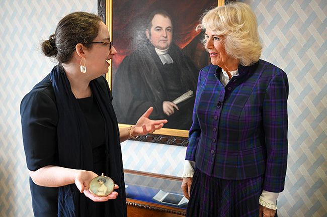 The-Duchess-of-Cornwall-speaks-to-the-director-of-Jane-Austens-house