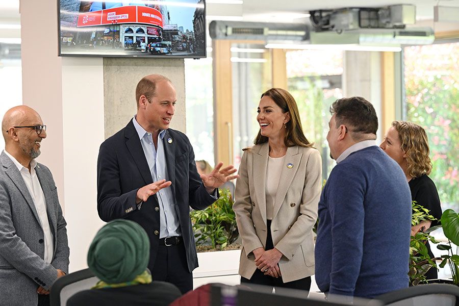 William And Kate Visit DEC To Learn About The Ukraine Relief Effort
