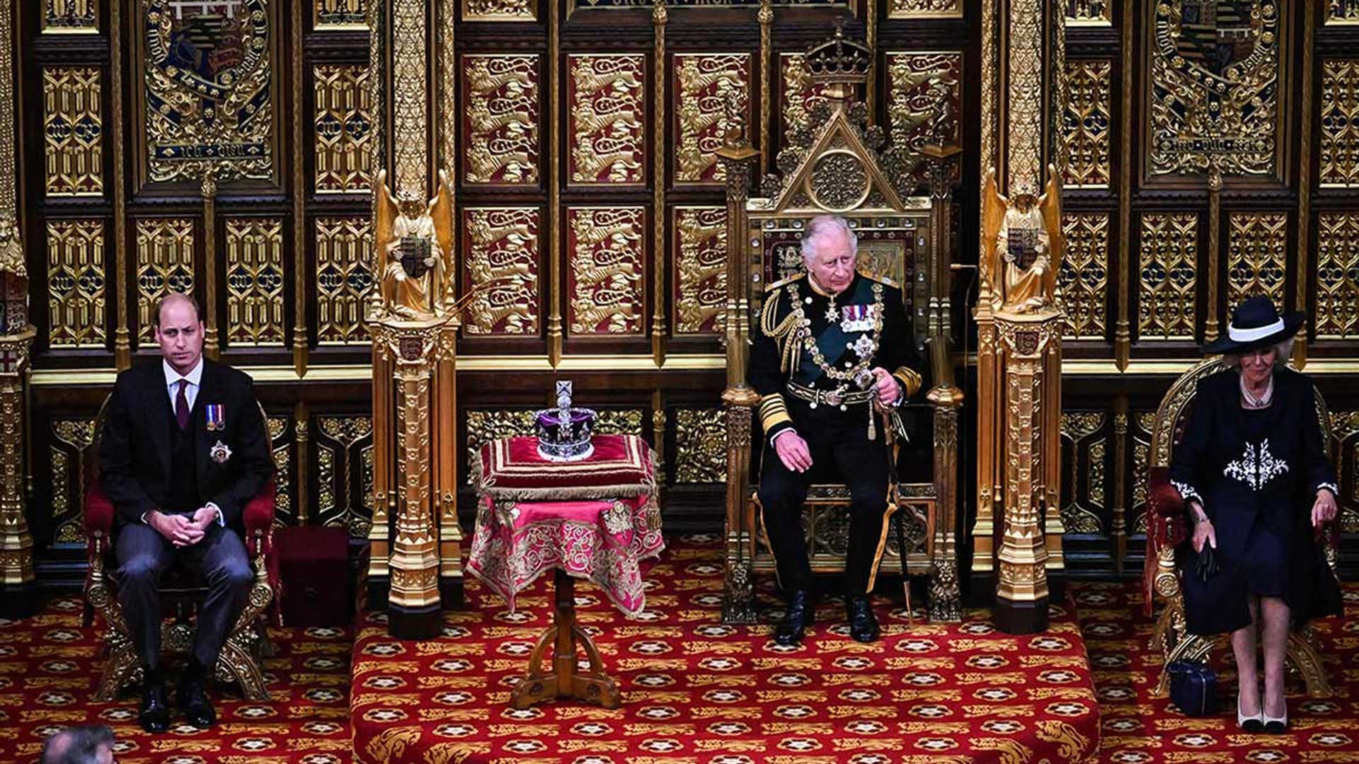Prince Charles joined by Prince William at State Opening of Parliament as the Queen watches from home