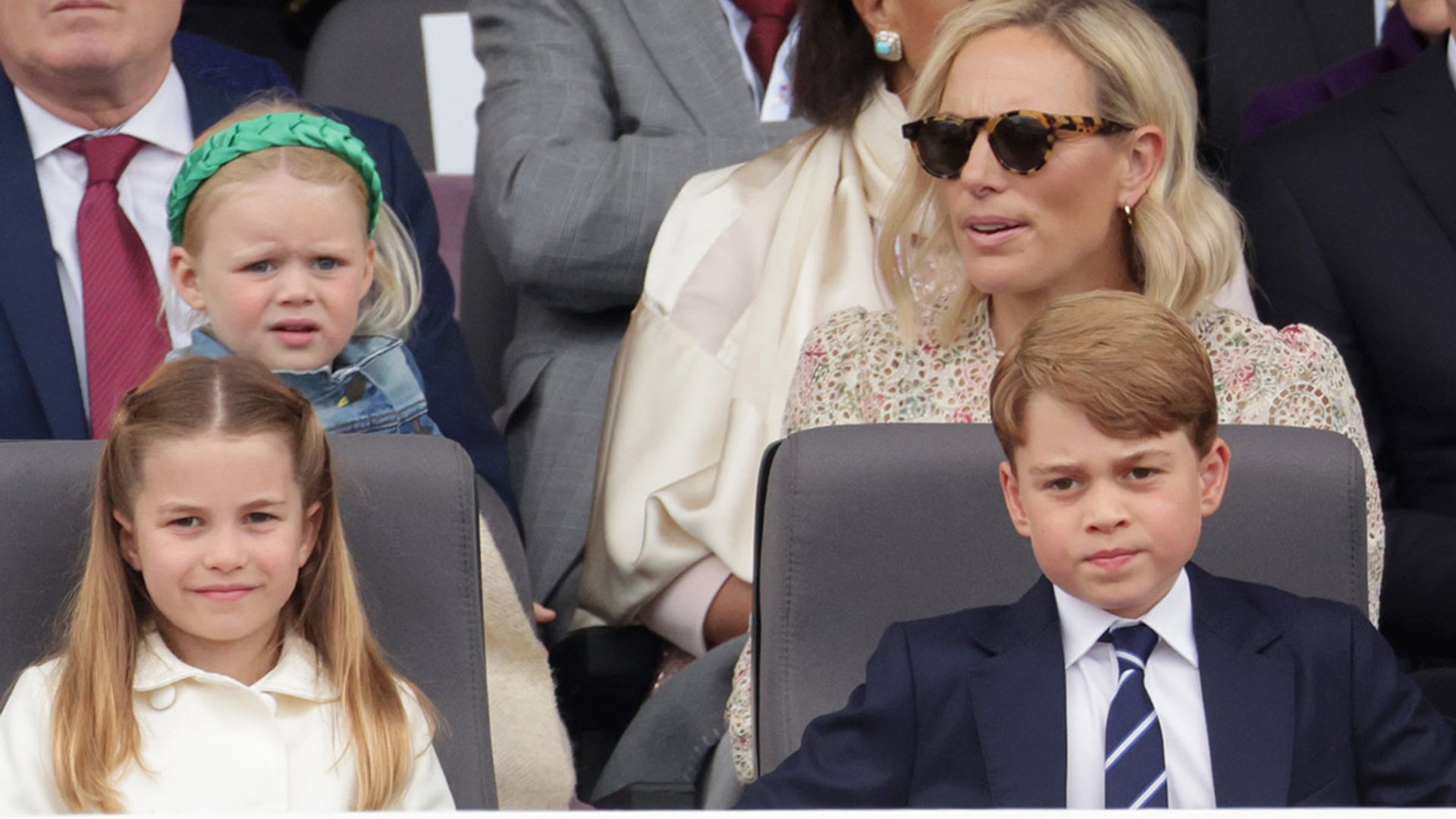 Princess Charlotte copies Zara Tindall at Jubilee Pageant and it's adorable