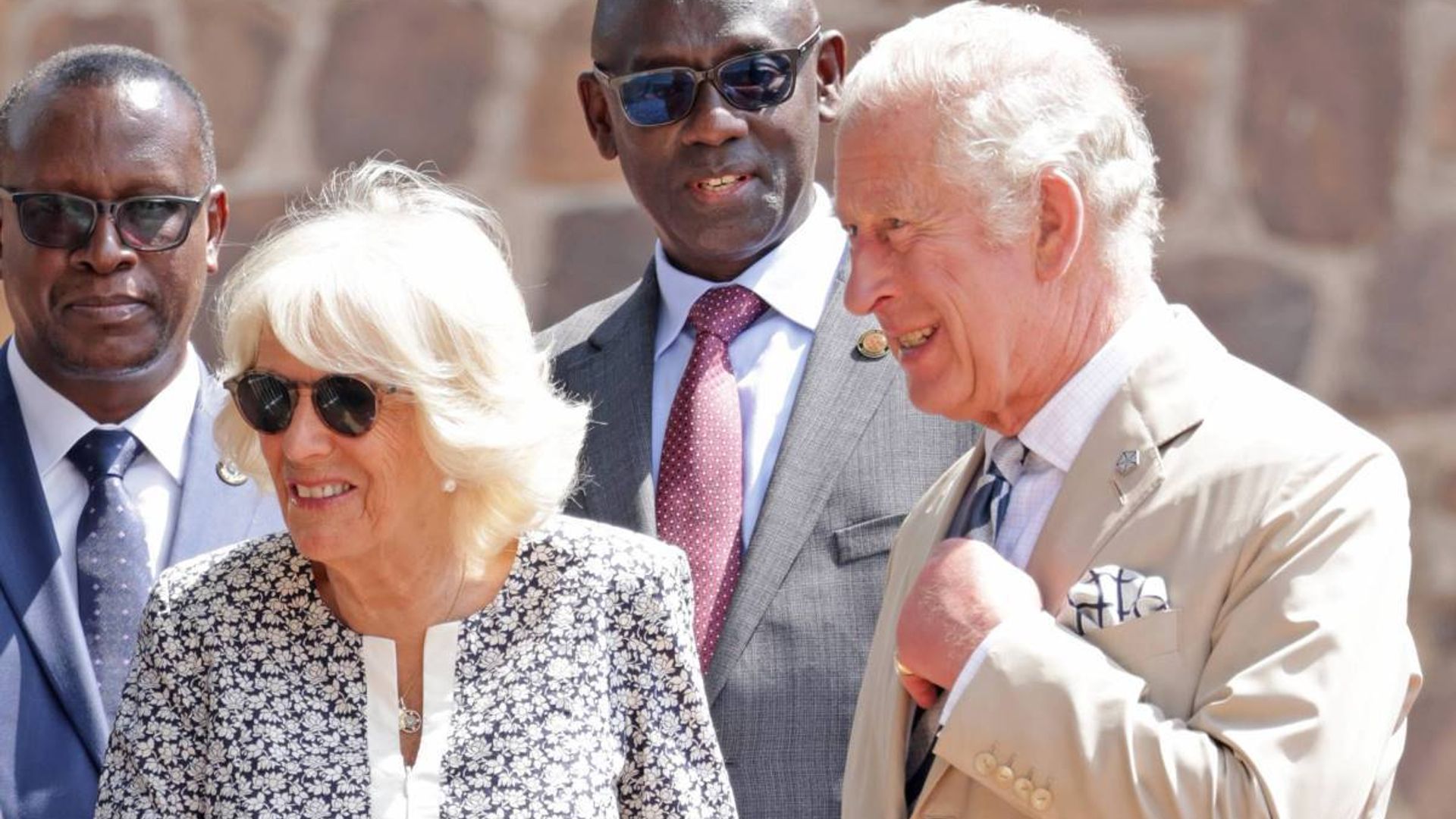Prince Charles shows his sense of humour during visit to agroforestry site in Rwanda