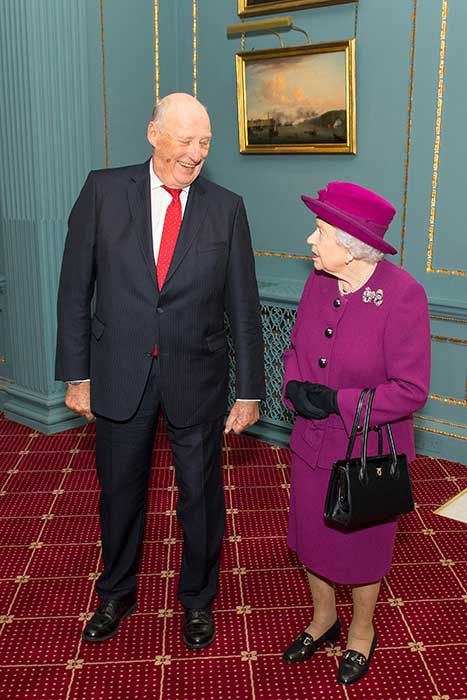 King Harald V of Norway with the Queen 
