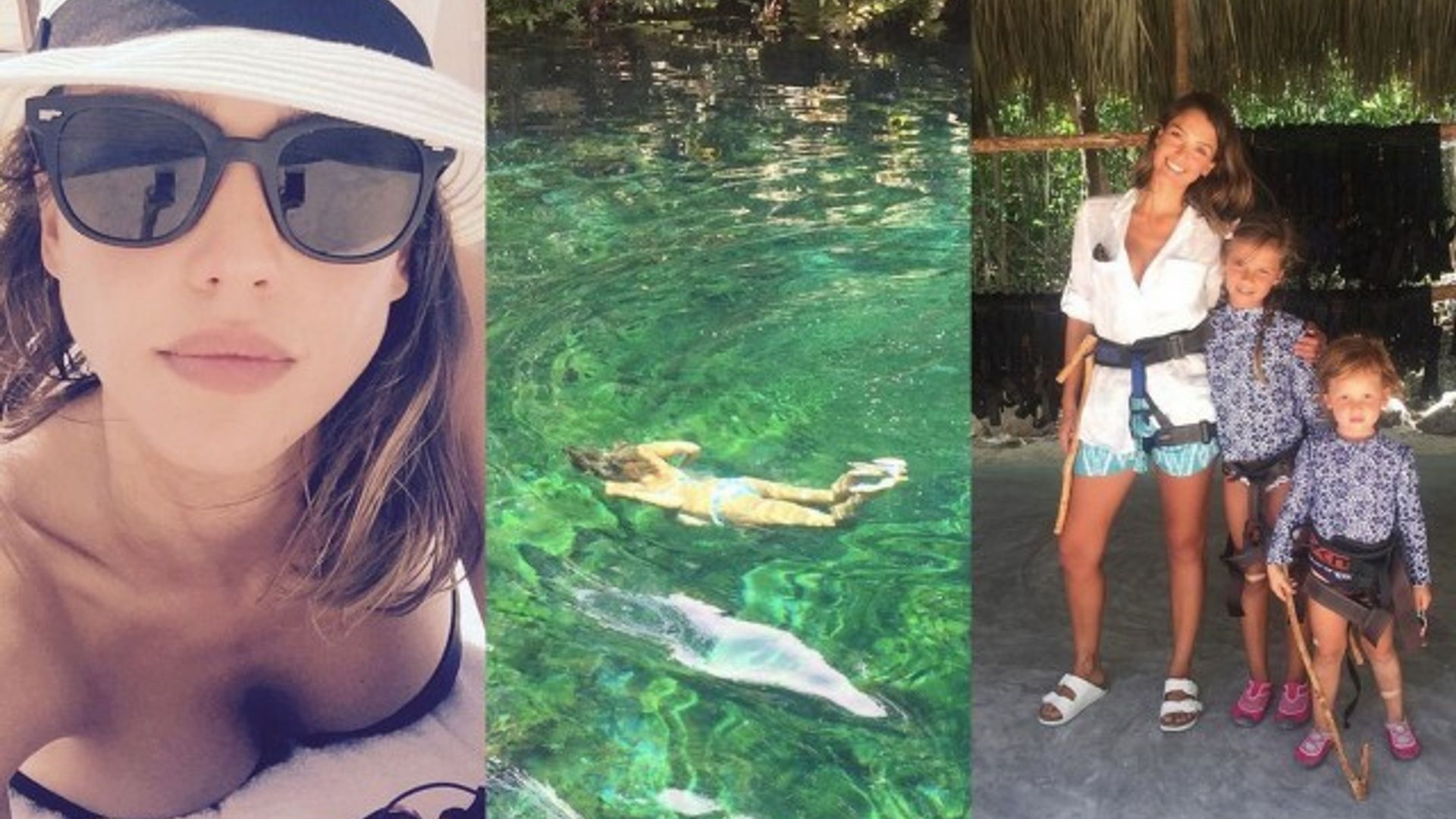 Jessica Alba shares pictures from family vacation in Mexico