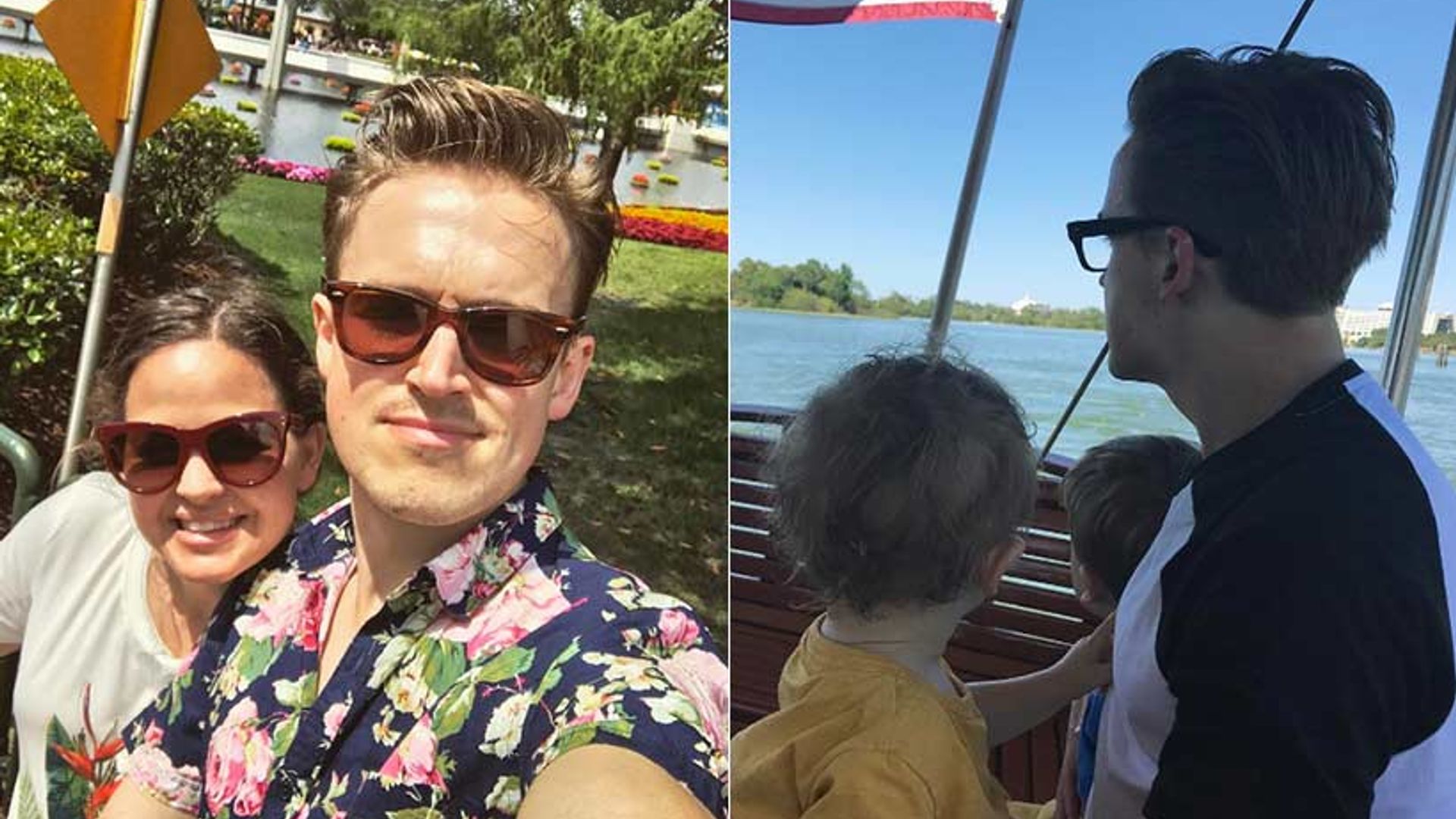 See the 'magical moment' Tom and Giovanna Fletcher's son Buzz met his Disney namesake