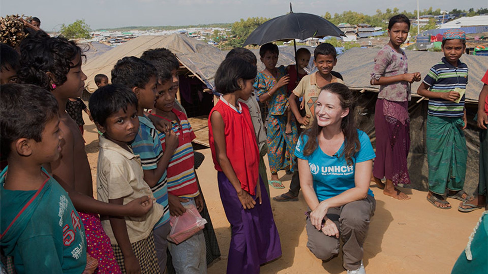 Inside Kristin Davis' moving visit to refugee camp in Bangladesh