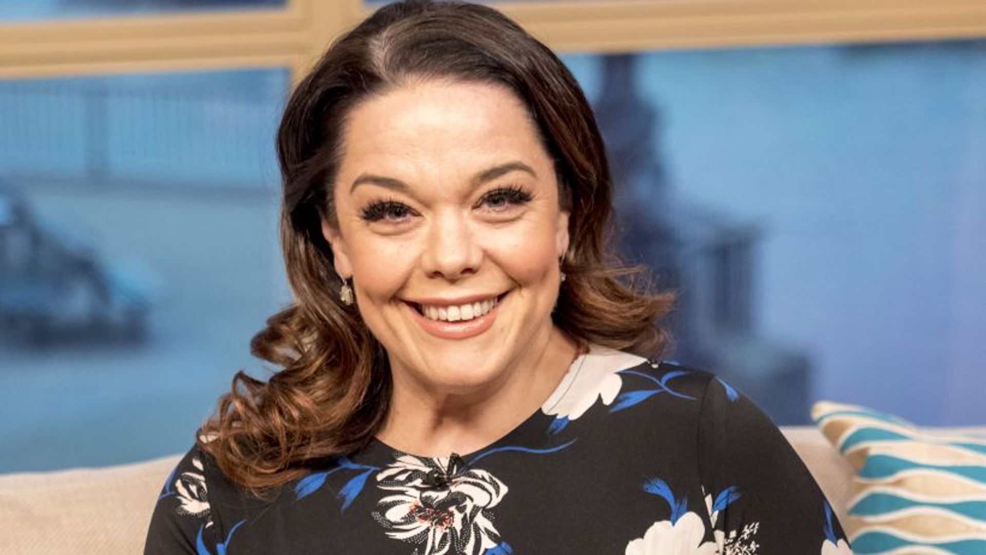 Lisa Riley has a 'bucket list moment' on holiday in Hollywood