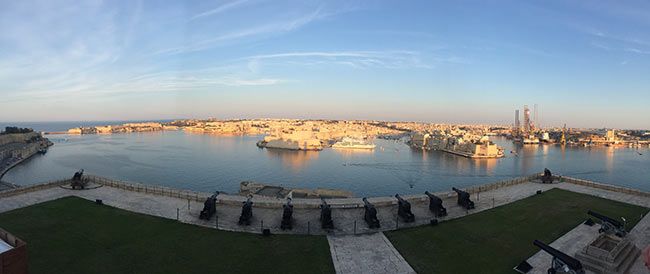 The-rosy-glow-of-the-harbour-in-Valletta-at-dusk