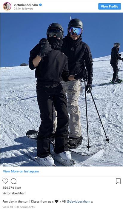 Victoria-Beckham-David-Beckham-skiing