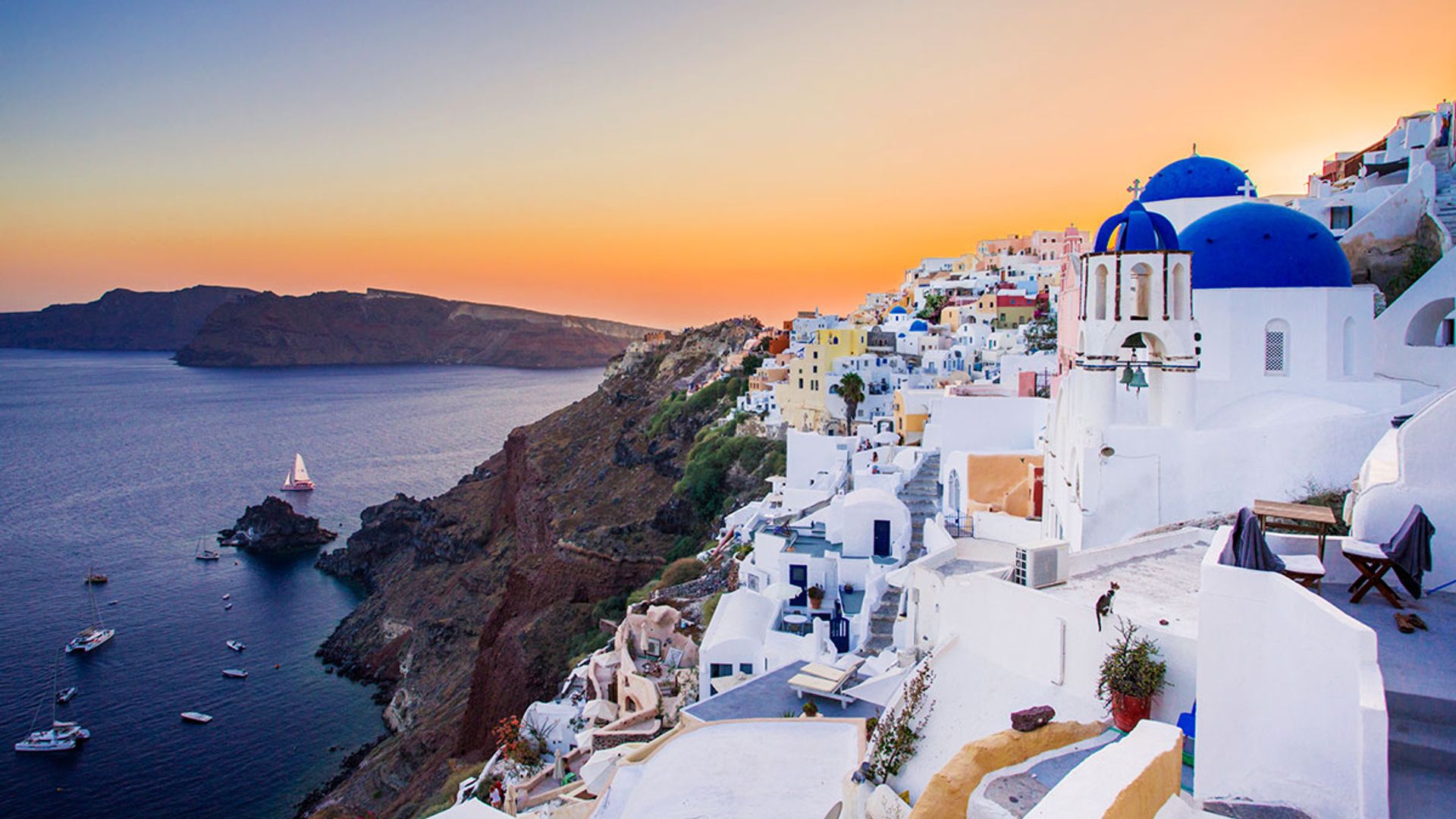 Private pools, luxury suites and pink sunsets make this the dreamiest hotel in Santorini